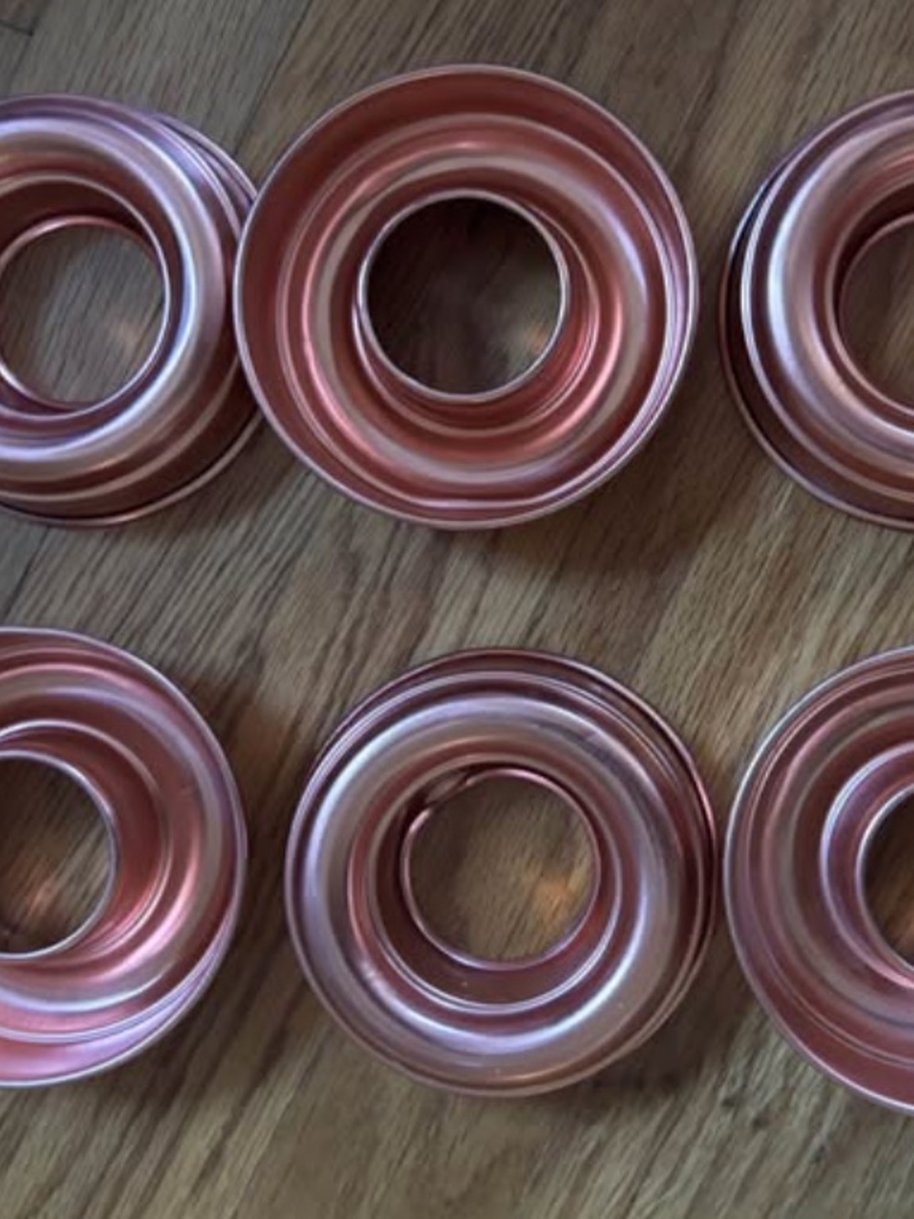 rose gold baking bundt molds (new)